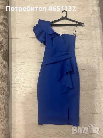 Официална рокля; синя; ХS, снимка 4 - Рокли - 52416555