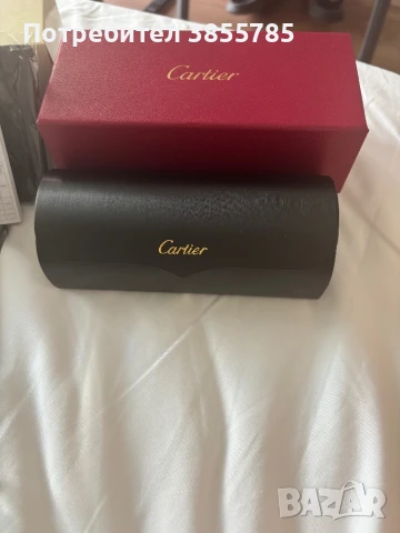 Cartier Black Acetate Glasses, Gold Decor & Blue Lens, снимка 3 - Слънчеви и диоптрични очила - 50859084