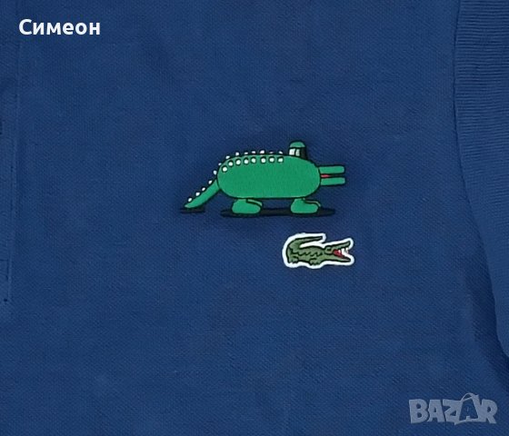 Lacoste x Jeremyville Polo Shirt оригинална тениска S памучна поло, снимка 3 - Тениски - 43438209