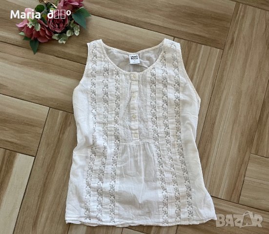 Ленен дантелен потник