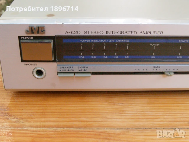 Усилвател JVC A-K 20, снимка 2 - Ресийвъри, усилватели, смесителни пултове - 51290554