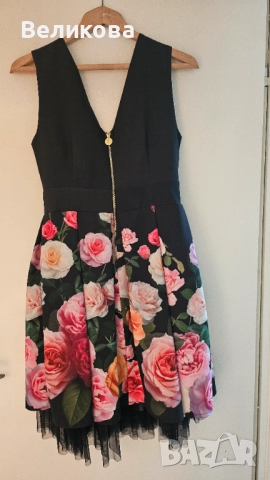 Флорална официална рокля, снимка 2 - Рокли - 52274326