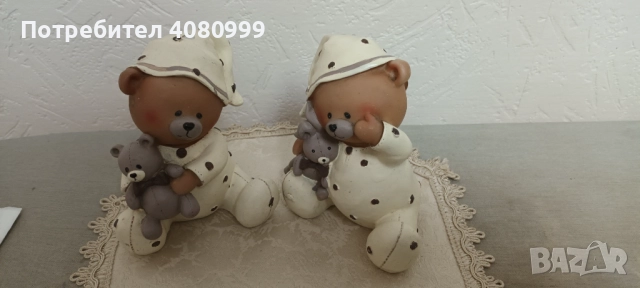 Две керамични мечета - касички