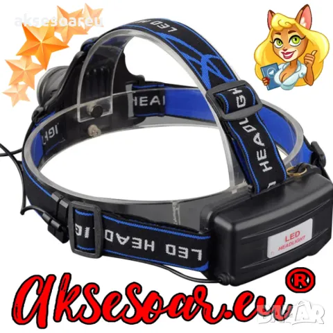 Висококачествен Мощен LED челник Акумулаторен телескопичен фар водоустойчив работен фенер за глава, снимка 5 - Лед осветление - 48100738