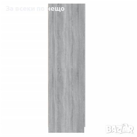 Гардероб, сив сонома, 80x52x180 см, инженерно дърво, снимка 3 - Гардероби - 43483192