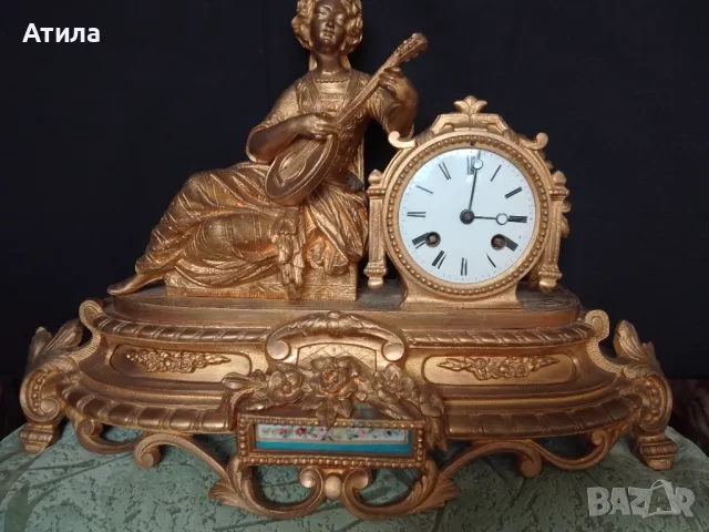 каминен часовник 43/29 см