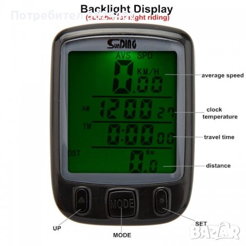  безжичен LCD компютър за велосипед, снимка 4 - Други стоки за дома - 40126057
