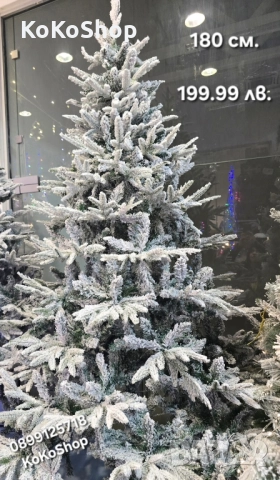 Заснежена елха-120 см./Луксозна заснежена елха/Коледна елха, снимка 3 - Декорация за дома - 42733686