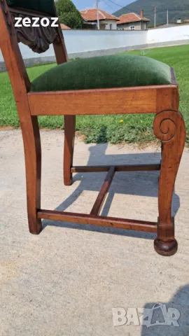 Махагонов антикварен стол, снимка 4 - Столове - 49449042