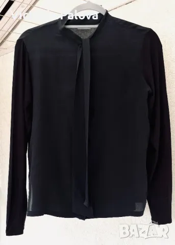 Лукс блуза/риза оригинал MARELLA с коприна креп Италия, снимка 9 - Ризи - 49915318