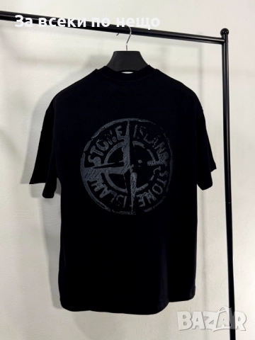 Stone Island Мъжка Черна Тениска👕Мъжка Блуза С Къс Ръкав Код V.B.42