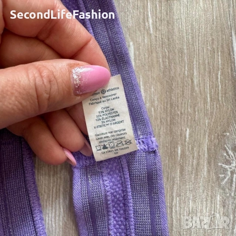 Lululemon Luxtreme Тренировъчна лента за глава един размер лилава, снимка 3 - Аксесоари за коса - 53270250