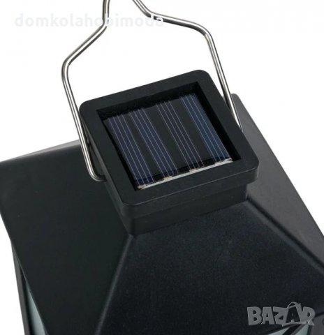 Соларнен фенер с светлина тип пламък, 20x10x10 см, снимка 2 - Соларни лампи - 32950014