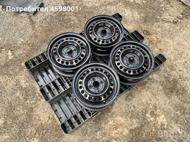 4бр.Оригинални железни джанти 14цола 4x100 за Honda Jazz,Mitsubishi Colt, снимка 3 - Гуми и джанти - 53037592