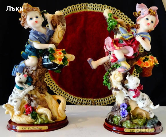 Порцеланова статуетка момче,куче,VH Collection. , снимка 10 - Статуетки - 51571569