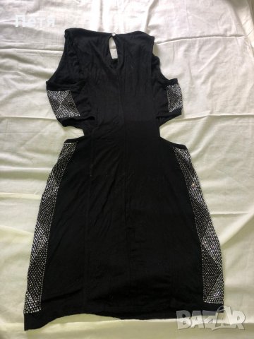 Дамска черна рокля, снимка 3 - Рокли - 28740855