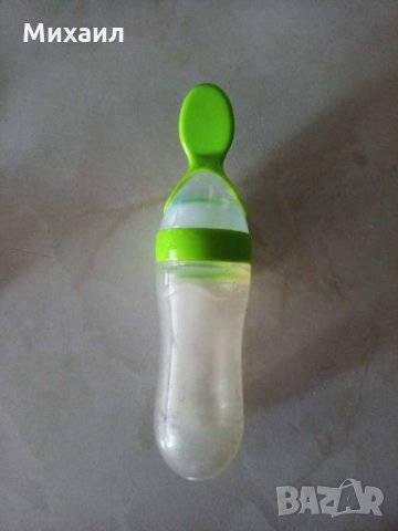 Биберон и лъжичка за захранване, снимка 4 - Прибори, съдове, шишета и биберони - 27703119