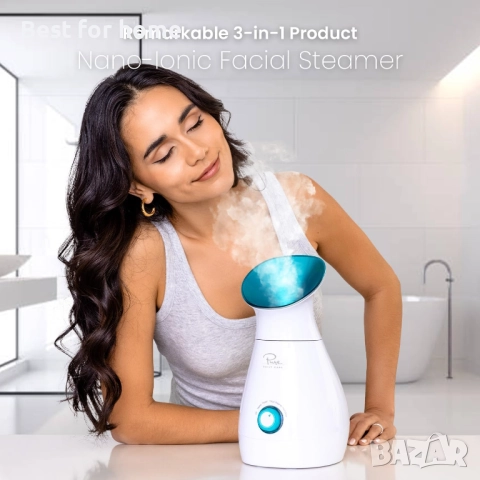 Pure Daily Care NanoSteamer  3-в-1 нано йонен парогенератор за лице , снимка 5 - Други - 51835892