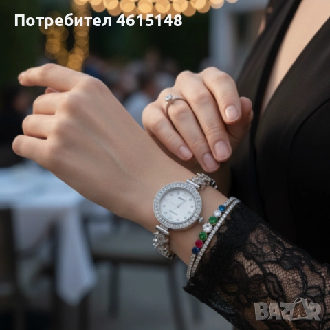 Дамски комплект часовник с гривна – елегантен подарък в луксозна кутия, снимка 2 - Дамски - 51963224