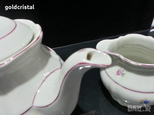 Стар български порцелан чайник заханица латиера , снимка 10 - Антикварни и старинни предмети - 51887719