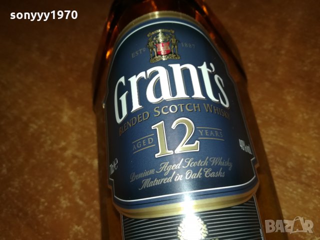 ПРАЗНО ШИШЕ-GRANTS 12YEARS-шИшЕ ЗА КОЛЕКЦИЯ 2601221918, снимка 3 - Колекции - 35571837