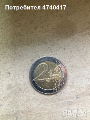 Рядка евро монета 2 цента  Германия надпис 2016-та знак F, снимка 2 - Други ценни предмети - 53508626