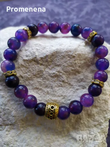 Гривна от естествени кристали, снимка 5 - Гривни - 47635333