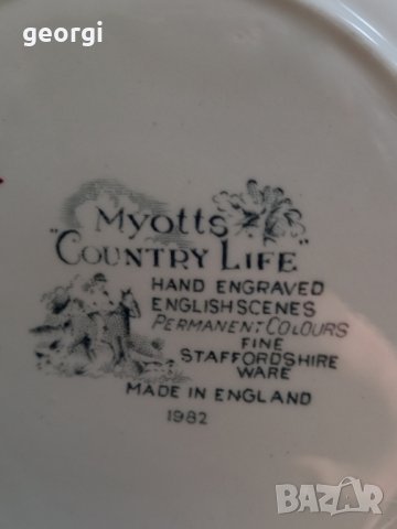 Троен сет английски порцелан Myotts County life , снимка 5 - Сервизи - 42958044