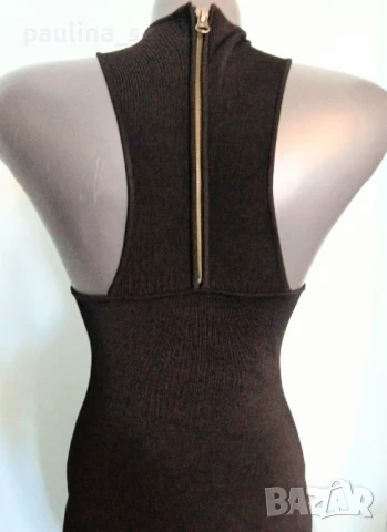 Два различни броя / Уникална рокля с кожен акцент "MYBC" и "Gestuz" / унисайз , снимка 17 - Рокли - 36473533