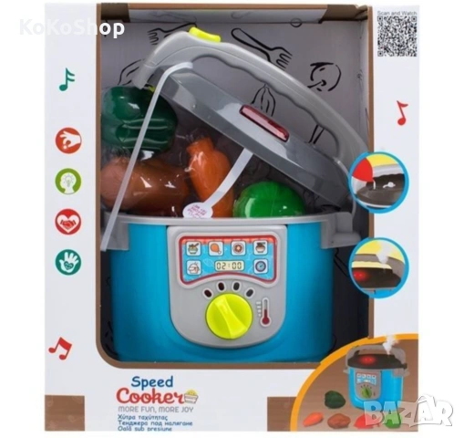 Детски мултикукър с аксесоари, звук и светлини/тенджера под налягане, снимка 3 - Образователни игри - 53055720