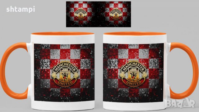 Чаша Манчестър Юнайтед Manchester United Керамична, снимка 4 - Фен артикули - 34821135