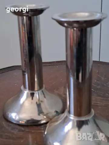 чифт метални свещници    5/1, снимка 3 - Декорация за дома - 49076362