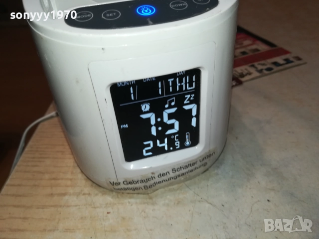 POKO LED ЛАМПА С ЧАСОВНИК-НАСТОЛНА GERMANY 3108250811, снимка 8 - Лед осветление - 51548244