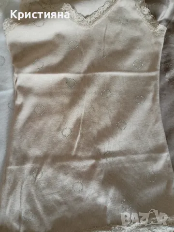 Потничета в бяло и светло-кафяво р-р С,ХС, снимка 4 - Потници - 47522722