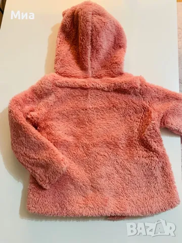 Бебешко меко палтенце Manguun baby 9-12месеца, снимка 7 - Бебешки якета и елеци - 47628254