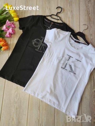 Дамски Памучни Тениски 🤍 Calvin Klein Hermes , снимка 2 - Тениски - 52426859