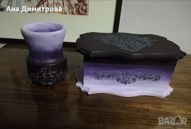Ръчно изработена кутия, снимка 3 - Декорация за дома - 35652923