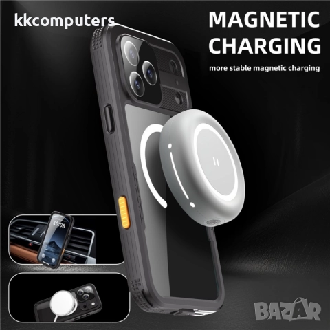 Водоустойчив калъф REDPEPPER за iPhone 17 Pro Max – IP68 защита и MagSafe съвместимост, 3 цвята, снимка 6 - Калъфи, кейсове - 52165211