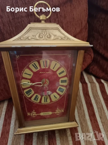 Янтар ретро настолен каминен часовник, снимка 7 - Антикварни и старинни предмети - 50739542