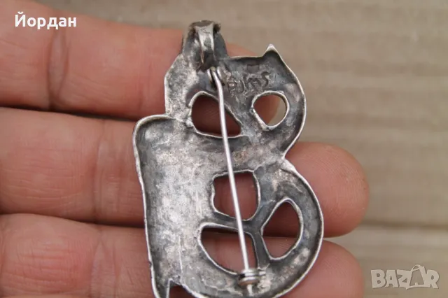 Сребърна брошка , снимка 4 - Други - 49651899