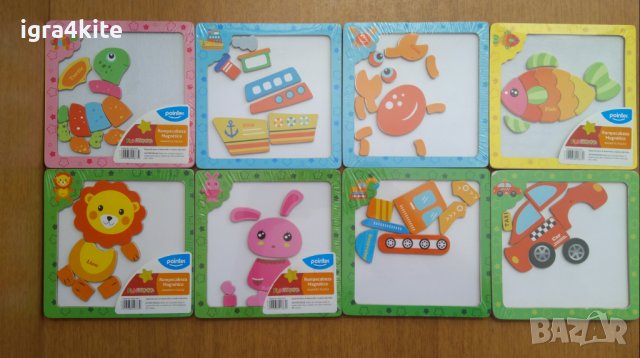 8в1 комплект от магнитни мини дъски с магнити на животни и превозни средства , снимка 3 - Образователни игри - 37442302