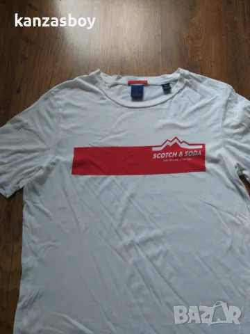scotch and soda - страхотна мъжка тениска Л, снимка 5 - Тениски - 48540113