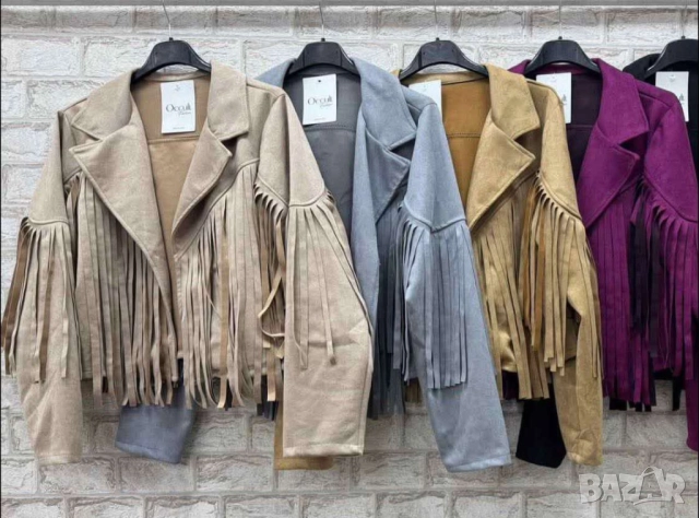 къси велурени якета , снимка 4 - Якета - 51464142