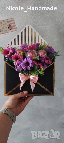 Букети с бонбони и цветя, снимка 6 - Други - 52738755
