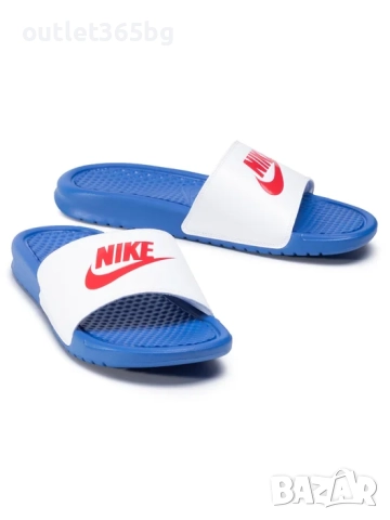 Nike - Чехли Benassi Jdi 343880 410 Бял №42.5 Оригинал Код 180, снимка 6 - Мъжки чехли - 52770593