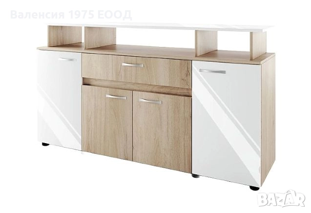 Скрин Сити 3056 сонома, орех или комбинация бяло/ арвен, снимка 10 - Скринове - 36581924