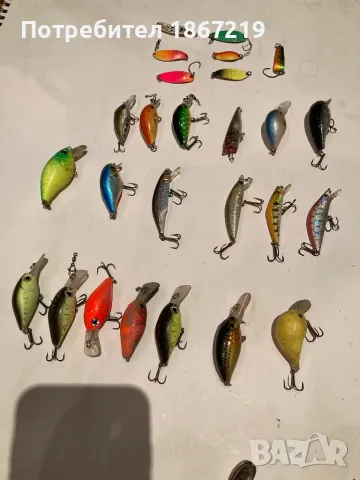 Воблери,блесни ,и силикони за риболов