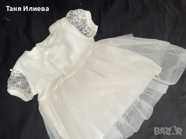Официална бебешка рокля бяла, снимка 2 - Комплекти за бебе - 43970210