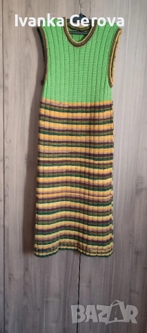 Ръчно плетена дамска рокля,сукман, снимка 2 - Рокли - 53199033
