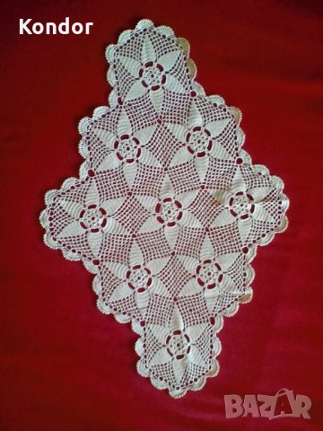 Ромбоид, плетен на една кука, снимка 3 - Декорация за дома - 34961606